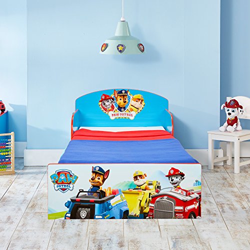 Paw Patrol Cama Infantil, Madera, Azul, 42.50x77.00x143.00 cm