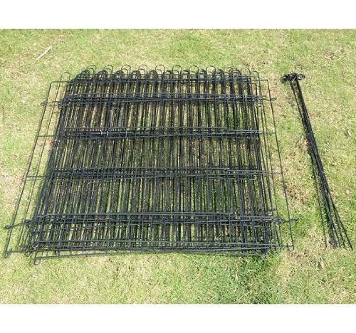 Pawhut, Parque Perros, Jaula Plegable, Metal, Entrenamiento Cachorros 8 Vallas 71x122cm Pawhut, Parque Perros, Jaula Plegable, Metal, Entrenamiento Cachorros 8 Vallas 71x122cm