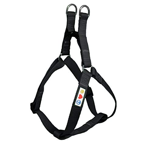 Pawtitas Arnes de Entrenamiento Chaleco Pechera para Perros y Cachorros arnes de adiestramiento Ideal para Caminar Perros Cachorros arnes Pequeño Color Negro