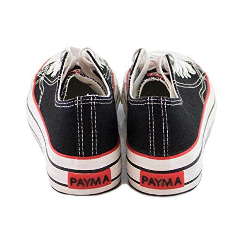 PAYMA - Zapatillas Bambas Botas de Lona Mujer. Puntera de Goma. Playeras de Deporte Casual y Caminar. Piso Doble o Sencillo. Negras Blancas Rojas Azul Jeans PAYMA - Zapatillas Bambas Botas de Lona Mujer. Puntera de Goma. Playeras de Deporte Casual y Caminar. Piso Doble o Sencillo. Negras Blancas Rojas Azul Jeans