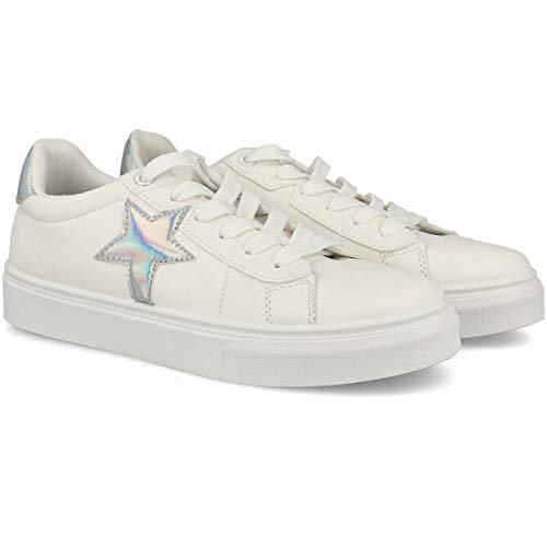 PAYMA - Zapatillas Bambas Deportivas Plataforma Mujer. Tenis Deporte, Casual y Caminar. Cierre Cordones. Interior Acolchado. Acabado Eco Print Floral, Blanco y Estrella. PAYMA - Zapatillas Bambas Deportivas Plataforma Mujer. Tenis Deporte, Casual y Caminar. Cierre Cordones. Interior Acolchado. Acabado Eco Print Floral, Blanco y Estrella.