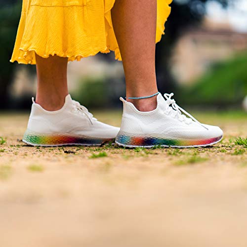 PAYMA - Zapatillas Sneakers Deportivas Mujer. Tenis Gimnasio, Deporte, Casual y Caminar. Malla traspirable. Blancas y Negras. Piso Transparente. PAYMA - Zapatillas Sneakers Deportivas Mujer. Tenis Gimnasio, Deporte, Casual y Caminar. Malla traspirable. Blancas y Negras. Piso Transparente.