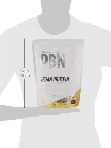 PBN - Paquete de proteínas para veganos, 1 kg (sabor plátano)