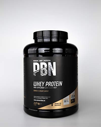 PBN - Proteína de suero de leche en polvo, 2,27 kg (sabor galleta y nata) PBN - Proteína de suero de leche en polvo, 2,27 kg (sabor galleta y nata)