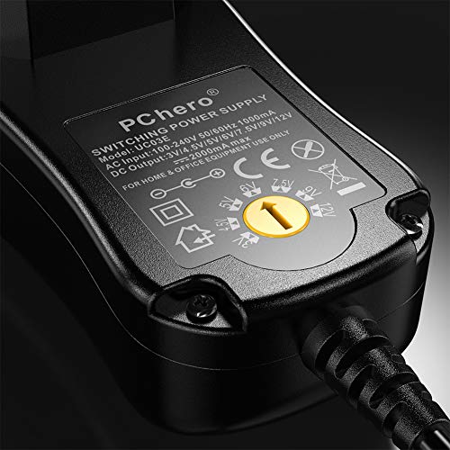 pchero 24 W Universal Conector de fuente con 8 desmontable DC Conector para 3 V-12 V Casa electrónica y dispositivos USB – 2000 mA MAX pchero 24 W Universal Conector de fuente con 8 desmontable DC Conector para 3 V-12 V Casa electrónica y dispositivos USB – 2000 mA MAX