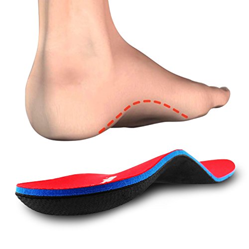 PCSsole Orthotic Arch Support Inserciones de calzado Plantillas para pies planos, dolor en los pies, fascitis plantar, plantillas para hombres y mujeres (EU40-41(26cm))