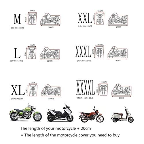 PDHZHJXB Fundas para Motos Motocicleta Cubre Compatible con Cubierta de la Motocicleta Triumph Sprint GT SE, 6 tamaƱos Cubierta de la Motocicleta Resistente al Agua Mejorada de poliƩster 300D Negro PDHZHJXB Fundas para Motos Motocicleta Cubre Compatible con Cubierta de la Motocicleta Triumph Sprint GT SE, 6 tamaƱos Cubierta de la Motocicleta Resistente al Agua Mejorada de poliƩster 300D Negro