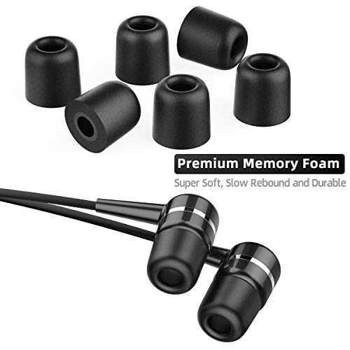 Peakally Almohadillas Auriculares, 8 Pares Reemplazos Almohadilla Espuma Repuesto Esponja Earbuds Auriculares Puntas Oído Tapones Earpads para Auriculares de 4.5-5.5 mm Peakally Almohadillas Auriculares, 8 Pares Reemplazos Almohadilla Espuma Repuesto Esponja Earbuds Auriculares Puntas Oído Tapones Earpads para Auriculares de 4.5-5.5 mm