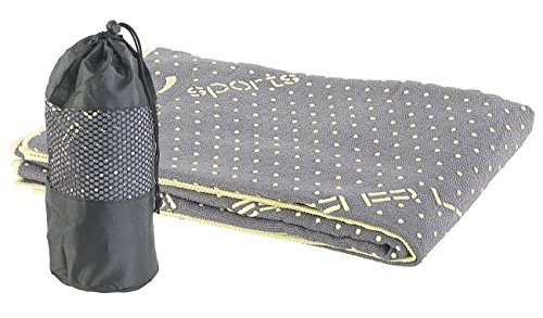 PEARL sports Toalla de Fitness: Toalla y Almohadilla de Microfibra para Yoga 2 en 1, Absorbente, Antideslizante Gris (Aptitud Toalla Antideslizante) PEARL sports Toalla de Fitness: Toalla y Almohadilla de Microfibra para Yoga 2 en 1, Absorbente, Antideslizante Gris (Aptitud Toalla Antideslizante)