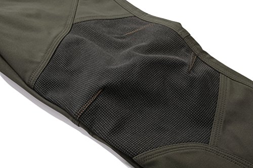 PECTNK Los Pantalones al Aire Libre de los Hombres Que Son de Fleece Impermeable de c¨¢scara Blanda 815A Ejercito Verde L