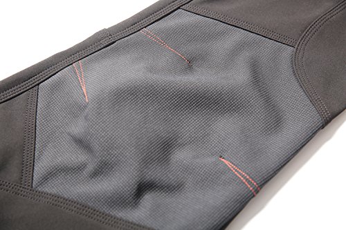 PECTNK Los Pantalones al Aire Libre de los Hombres Que Son de Fleece Impermeable de c¨¢scara Blanda 815A Negro M