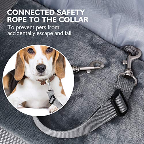 Pecute Bolso Perro Pequeño Bolsa Bandolera de Transporte de Gatos, Correa de Hombro cómoda Acolchada Ajustable con Bolsill, con Cuerda de Seguridad Anti-caida, Cachorros Menos de 6kg(Gris) Pecute Bolso Perro Pequeño Bolsa Bandolera de Transporte de Gatos, Correa de Hombro cómoda Acolchada Ajustable con Bolsill, con Cuerda de Seguridad Anti-caida, Cachorros Menos de 6kg(Gris)