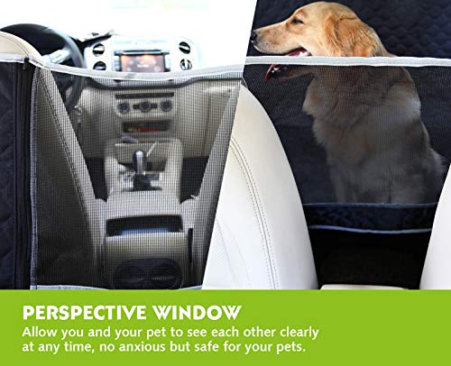 Pecute Funda Perros Coche, Funda de Asiento para Perros Impermeable y Resistente, Protector Coche Perros con Rejilla Flexible Pasar Aire, Universal para SUV, Camión, Transportar y Viaje (Negro 2) Pecute Funda Perros Coche, Funda de Asiento para Perros Impermeable y Resistente, Protector Coche Perros con Rejilla Flexible Pasar Aire, Universal para SUV, Camión, Transportar y Viaje (Negro 2)