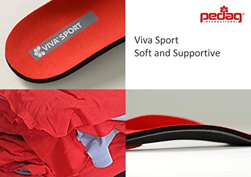 Pedag Viva Sport - Plantillas para el deporte unisex, Red, 14 Mens UK Pedag Viva Sport - Plantillas para el deporte unisex, Red, 14 Mens UK
