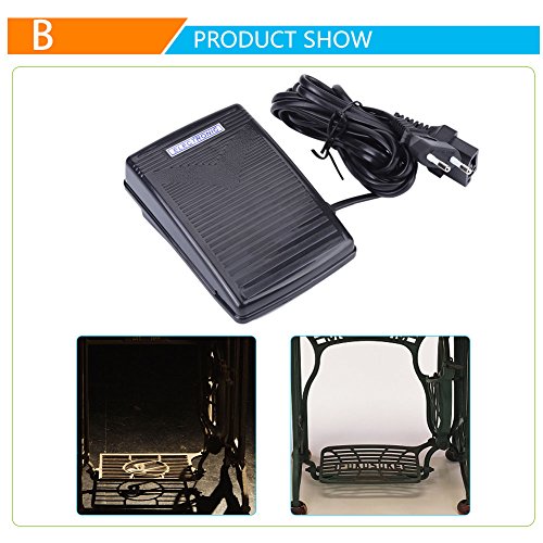 Pedal de Control de Velocidad Controlador de Pedal de Pie para Mquina de Coser 200-240V Enchufe de la UE Pedal de Control de Velocidad Controlador de Pedal de Pie para Mquina de Coser 200-240V Enchufe de la UE