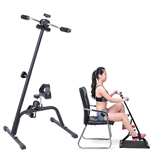 Pedales Bicicleta Estática Mini Bike, Entrenador de Pies y Manos Altura Ajustable 73 - 96cm, para Rehabilitación de Piernas Ejercitar Pierna Brazo Cuerpo Pedales Bicicleta Estática Mini Bike, Entrenador de Pies y Manos Altura Ajustable 73 - 96cm, para Rehabilitación de Piernas Ejercitar Pierna Brazo Cuerpo
