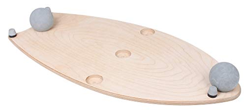 PEDALO Balance Board Triple Tabla de Equilibrio, Naturaleza, 75x36x12