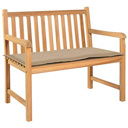 pedkit Cojín para Banco, para Interior y Exterior Cojín de Banco de jardín Loft BK colchoneta Asiento Beige 100x50x3 cm pedkit Cojín para Banco, para Interior y Exterior Cojín de Banco de jardín Loft BK colchoneta Asiento Beige 100x50x3 cm
