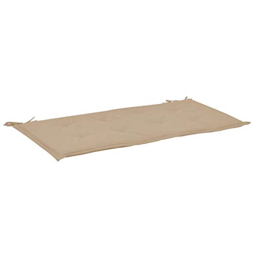 pedkit Cojín para Banco, para Interior y Exterior Cojín de Banco de jardín Loft BK colchoneta Asiento Beige 100x50x3 cm pedkit Cojín para Banco, para Interior y Exterior Cojín de Banco de jardín Loft BK colchoneta Asiento Beige 100x50x3 cm