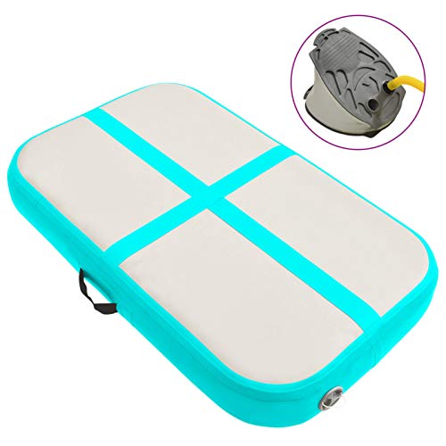 pedkit Colchonetas de Ejercicio Colchonetas de Entrenamiento para Gimnasia Esterilla Inflable de Gimnasia con Bomba PVC Verde 60x100x10 cm pedkit Colchonetas de Ejercicio Colchonetas de Entrenamiento para Gimnasia Esterilla Inflable de Gimnasia con Bomba PVC Verde 60x100x10 cm