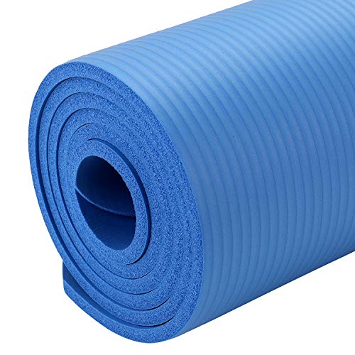 pedkit Esterilla de Yoga Antideslizante, Esterilla de Fitness sin Sustancias Nocivas, Respetuosa con el Medio Ambiente, NBR, Antideslizante, Plegable, Portátil, 8 mm de Grosor, 183 x 61 cm