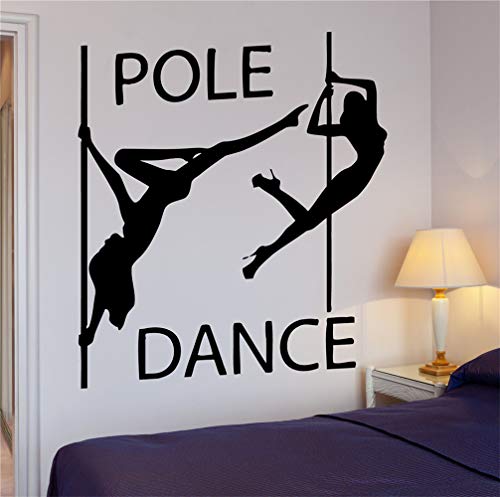 pegatina de pared pegatina de pared frases Calcomanía Pole Dance Sexy Girls Sin Ropa Passion living room dance room girls room hotel