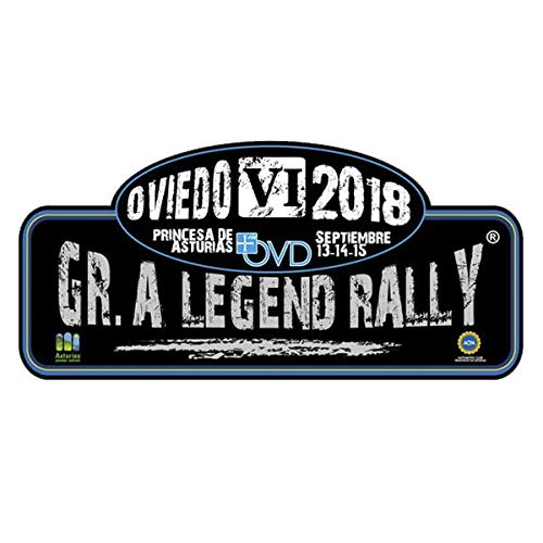 Pegatina Placa Rallye GR.A Legend Rally Oviedo 2018 PR154