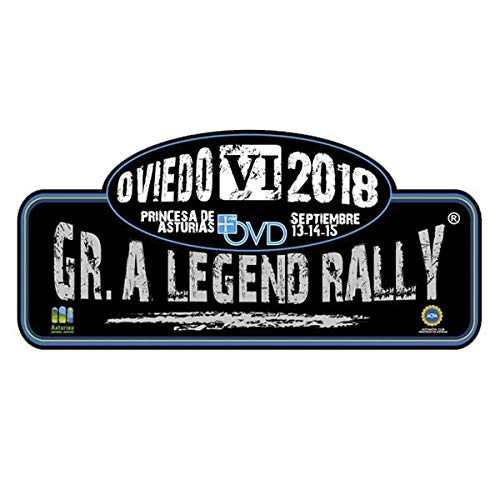 Pegatina Placa Rallye GR.A Legend Rally Oviedo 2018 PR154 Pegatina Placa Rallye GR.A Legend Rally Oviedo 2018 PR154