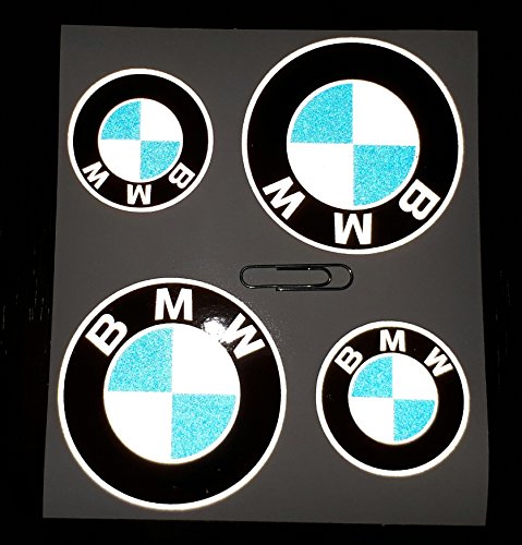 Pegatina Sticker ADESIVO AUFKLEBER Decals AUTOCOLLANTS Compatible Con BMW Reflectante Moto Coche Vinilo 4 Unidades REF1