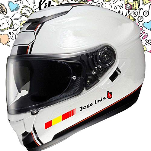 Pegatina Vinilo Bandera España + tu Nombre + Grupo Sanguineo Sangre - Bici, Casco, Pala De Padel, Tablas Skate, Coche, Moto, etc. Kit de Dos Vinilos Pegatina Vinilo Bandera España + tu Nombre + Grupo Sanguineo Sangre - Bici, Casco, Pala De Padel, Tablas Skate, Coche, Moto, etc. Kit de Dos Vinilos