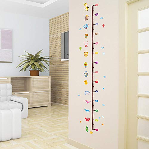 Pegatinas de altura de medición de dibujos animados pegatinas de pared estéreo 3D decoración de la habitación de los niños del bebé creativo diseño de la pared papel tapiz autoadhesivo-Barra de altura