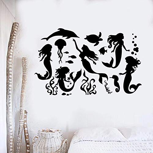 Pegatinas de pared de vinilo de animales extranjeros Pegatinas de pared de introducción de sirena Pegatinas de pared de cocina y comedor Pegatinas de pared de vinilo de animales extranjeros Pegatinas de pared de introducción de sirena Pegatinas de pared de cocina y comedor