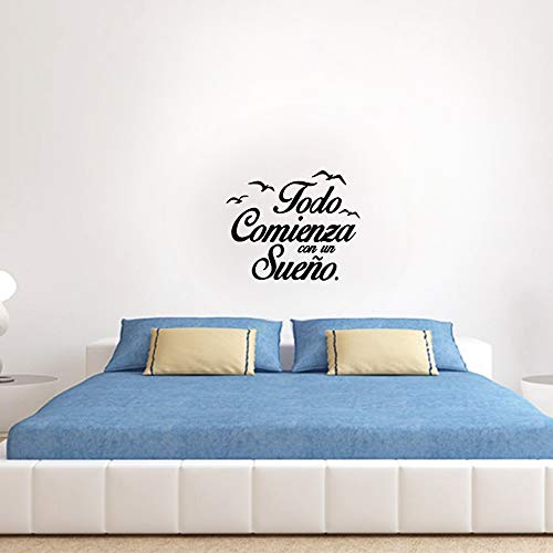 Pegatinas Decorativas Pared Frases Pegatina Cita Inspiradora Vinilos Decorativos Frases Motivadoras Adhesivos Sonrie + Todo Comienza con un Sueño para Habitación Dormitorio Salón Cocina Baño Pegatinas Decorativas Pared Frases Pegatina Cita Inspiradora Vinilos Decorativos Frases Motivadoras Adhesivos Sonrie + Todo Comienza con un Sueño para Habitación Dormitorio Salón Cocina Baño