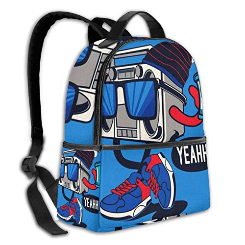 PEIGJH Mochilas Escolares Bolsa Daypack Mochila Tipo Casual para Niños Niñas para Portátiles Netbooks Carácter Fresco de la Zapatilla de Deporte