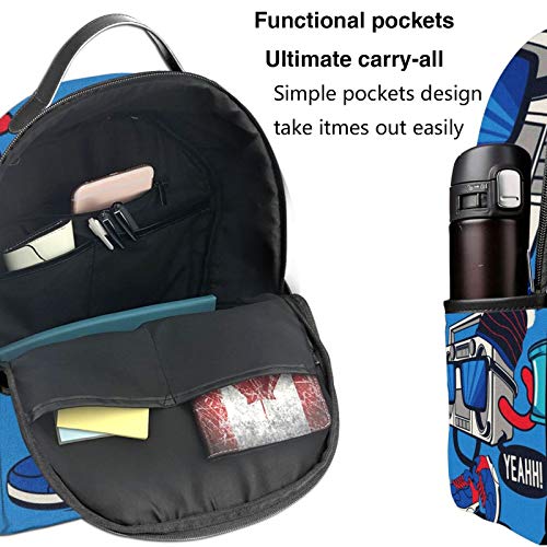 PEIGJH Mochilas Escolares Bolsa Daypack Mochila Tipo Casual para Niños Niñas para Portátiles Netbooks Carácter Fresco de la Zapatilla de Deporte