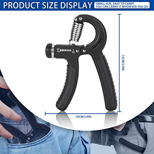 peinat 2 Piezas Fortalecedores de Mano Hand Grips Strengthener 5-60KG Ajustables Fortalecedor de Agarre para Entrenamiento Antebrazo Muñeca Pacientes con Lesiones Musculares y Oficinista peinat 2 Piezas Fortalecedores de Mano Hand Grips Strengthener 5-60KG Ajustables Fortalecedor de Agarre para Entrenamiento Antebrazo Muñeca Pacientes con Lesiones Musculares y Oficinista
