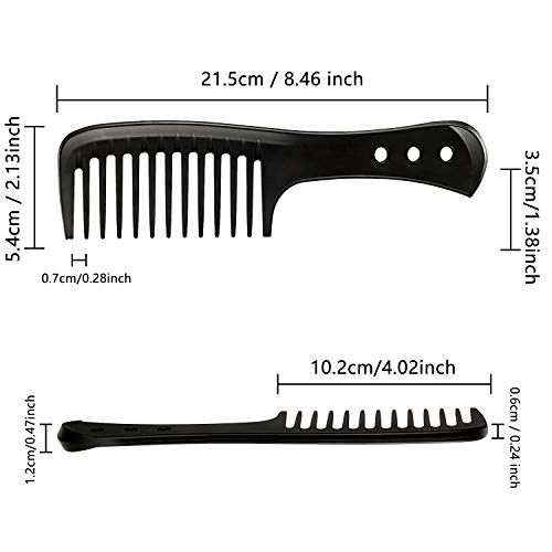 Peine de Dientes Anchos Cepillo de Pelo Ancho Peine de Peluquero de Maestro Peine de Peluquería Peine Antiestático Resistente al Calor Reduce Rotura de Cabello para Pelo Largo Mojado o Rizado Peine de Dientes Anchos Cepillo de Pelo Ancho Peine de Peluquero de Maestro Peine de Peluquería Peine Antiestático Resistente al Calor Reduce Rotura de Cabello para Pelo Largo Mojado o Rizado