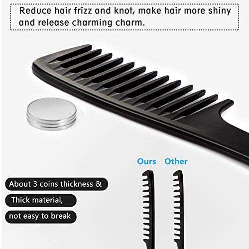 Peine de Dientes Anchos Cepillo de Pelo Ancho Peine de Peluquero de Maestro Peine de Peluquería Peine Antiestático Resistente al Calor Reduce Rotura de Cabello para Pelo Largo Mojado o Rizado Peine de Dientes Anchos Cepillo de Pelo Ancho Peine de Peluquero de Maestro Peine de Peluquería Peine Antiestático Resistente al Calor Reduce Rotura de Cabello para Pelo Largo Mojado o Rizado