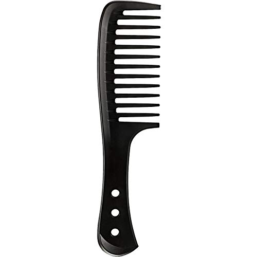 Peine de Dientes Anchos Cepillo de Pelo Ancho Peine de Peluquero de Maestro Peine de Peluquería Peine Antiestático Resistente al Calor Reduce Rotura de Cabello para Pelo Largo Mojado o Rizado