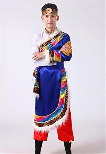 peiwen Conjunto de Vestuario de Baile Nacional/Espectáculo teatral/Show de Danza de Mongolia/Hombre y Mujer, Man, XXL peiwen Conjunto de Vestuario de Baile Nacional/Espectáculo teatral/Show de Danza de Mongolia/Hombre y Mujer, Man, XXL