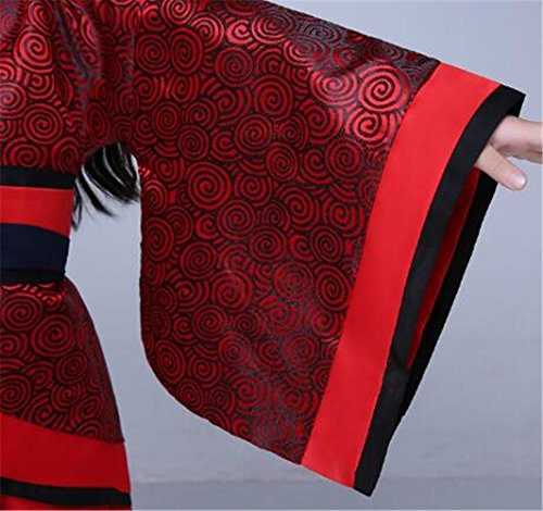 peiwen Disfraz de actuación escénica para niñas/Ropa para espectáculos de Danza/Hanfu Chino/Niños y Adultos, Deep Red, 165 peiwen Disfraz de actuación escénica para niñas/Ropa para espectáculos de Danza/Hanfu Chino/Niños y Adultos, Deep Red, 165