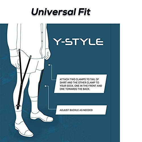 Pejoye Camisa Actualizada 2 Pares en 1 par Ajustable Flexible y Elástica para Hombre y Mujer en Poliéster para Evitar los Pliegues de la Blusa Pejoye Camisa Actualizada 2 Pares en 1 par Ajustable Flexible y Elástica para Hombre y Mujer en Poliéster para Evitar los Pliegues de la Blusa
