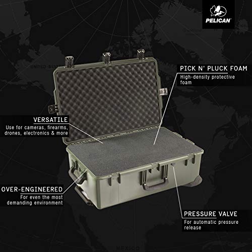 PELI Storm IM2950 Maleta de Transporte rugerizada con Ruedas para Equipos frágiles, Resistente al Agua y al Polvo, 90L de Capacidad, Fabricada en EE.UU, con Espuma Personalizable, Color Negro