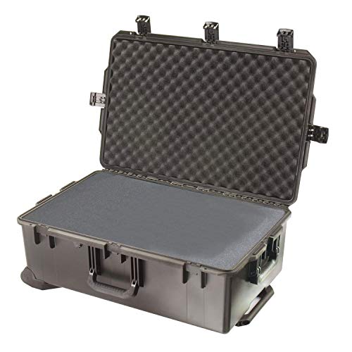 PELI Storm IM2950 Maleta de Transporte rugerizada con Ruedas para Equipos frágiles, Resistente al Agua y al Polvo, 90L de Capacidad, Fabricada en EE.UU, con Espuma Personalizable, Color Negro PELI Storm IM2950 Maleta de Transporte rugerizada con Ruedas para Equipos frágiles, Resistente al Agua y al Polvo, 90L de Capacidad, Fabricada en EE.UU, con Espuma Personalizable, Color Negro