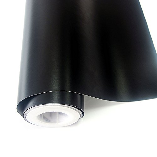 Película de vinilo para vehículo de VINYL FROG, vinilo elástico color negro mate, liberación de aire, adhesivos de PVC de 30,5 x 152,4 cm, bricolaje Película de vinilo para vehículo de VINYL FROG, vinilo elástico color negro mate, liberación de aire, adhesivos de PVC de 30,5 x 152,4 cm, bricolaje