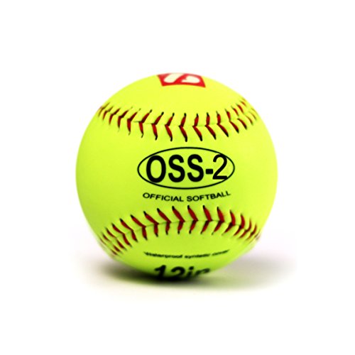 Pelota Barnett para softball (30,5 cm, 12 unidades), color amarillo Pelota Barnett para softball (30,5 cm, 12 unidades), color amarillo