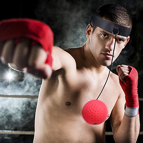 Pelota de boxeo mejorada para entrenamiento de boxeo, entrenamiento de velocidad Mma adecuado para adultos/niños, el mejor equipo de boxeo para entrenamiento, coordinación mano-ojo y fitness