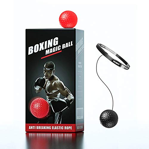 Pelota de boxeo para equipo de fitness, 3 unidades, diferentes pesos con diadema, ideal para reflejos, sincronización, precisión, enfoque y coordinación de la mano de los ojos y entrenamiento de boxeo