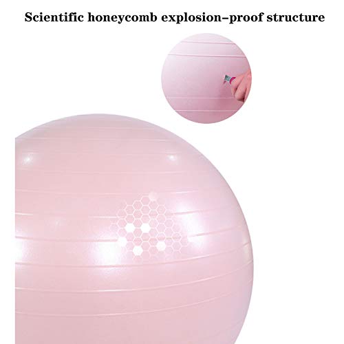 Pelota de Ejercicio, 55cm / 65cm / 75cm con Bomba de Aire Gym Ball, Yoga Ball, Aplicaciones: Pilates, Yoga, Entrenamiento Abdominal y Mejora de la flexibilidad