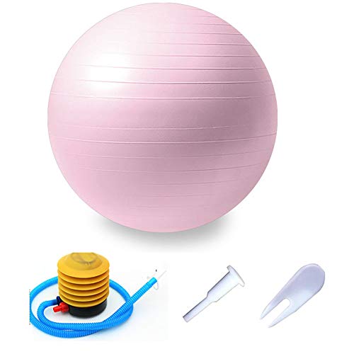 Pelota De Ejercicio(21.6 En-21.5 En),Extra Gruesa Fitball Pelota De Yoga,Anti Explosión Estabilizador Silla Balance Ball Para Fitness,Guía De Entrenamiento Y Bomba Incluidas-Rosa Diámetro 29.5 in Pelota De Ejercicio(21.6 En-21.5 En),Extra Gruesa Fitball Pelota De Yoga,Anti Explosión Estabilizador Silla Balance Ball Para Fitness,Guía De Entrenamiento Y Bomba Incluidas-Rosa Diámetro 29.5 in